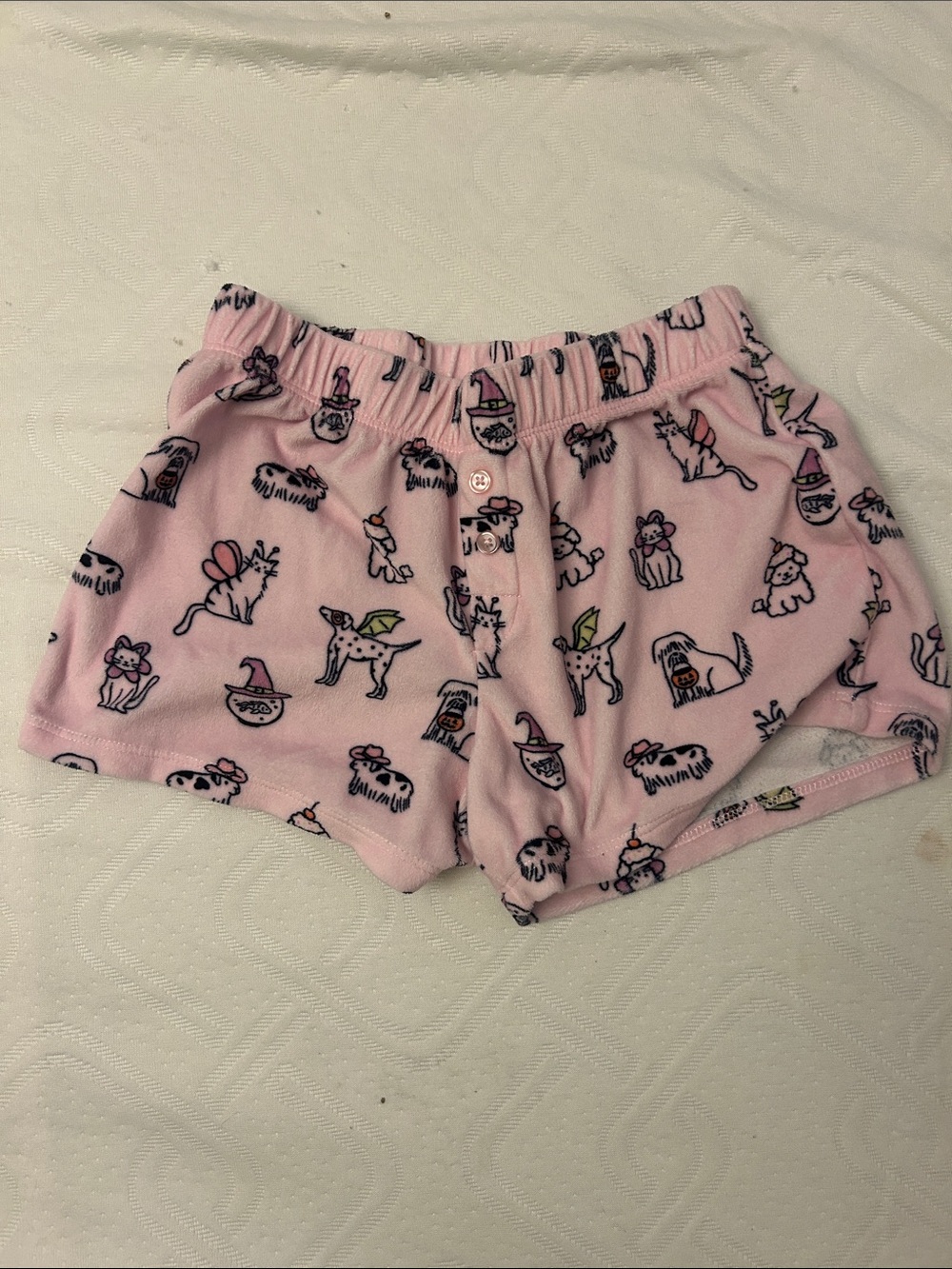 Cat & Jack Pink Shorts with Playful Dog Print